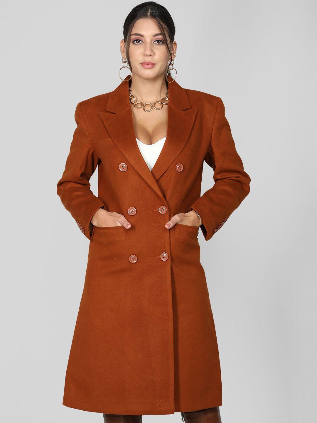 dlanxa double-breasted wool overcoat