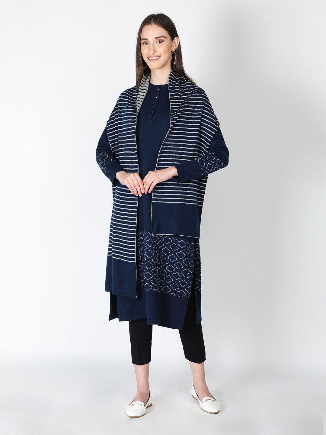 dlanxa geometric printed woolen kurta