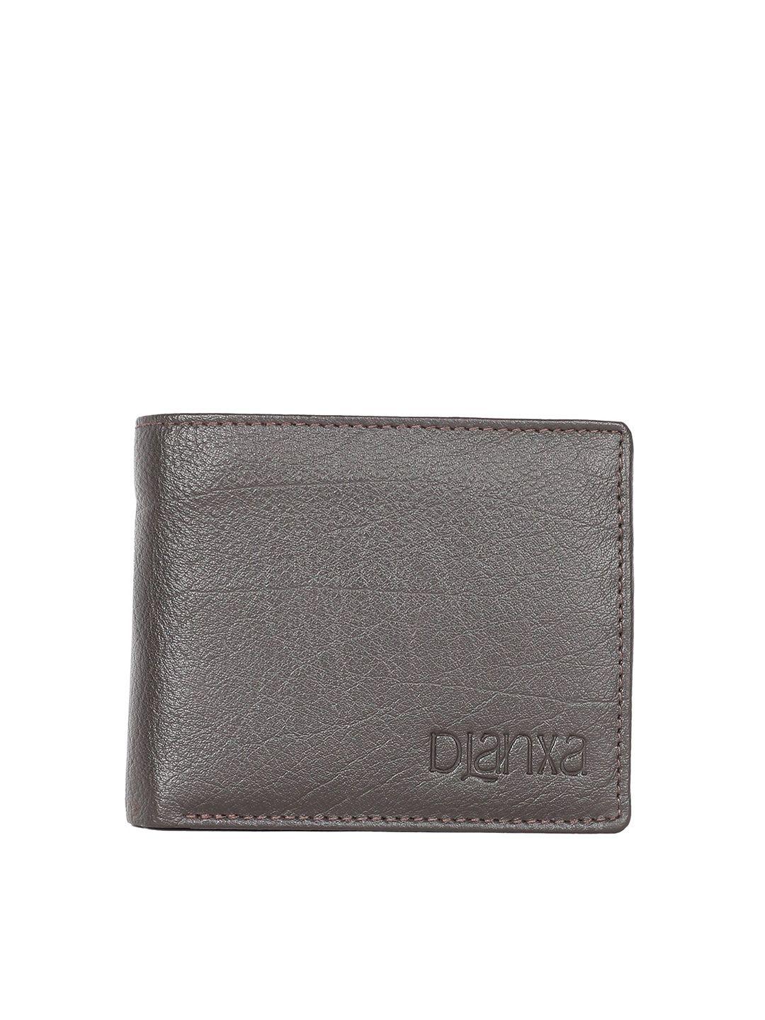 dlanxa men textured pu two fold wallet