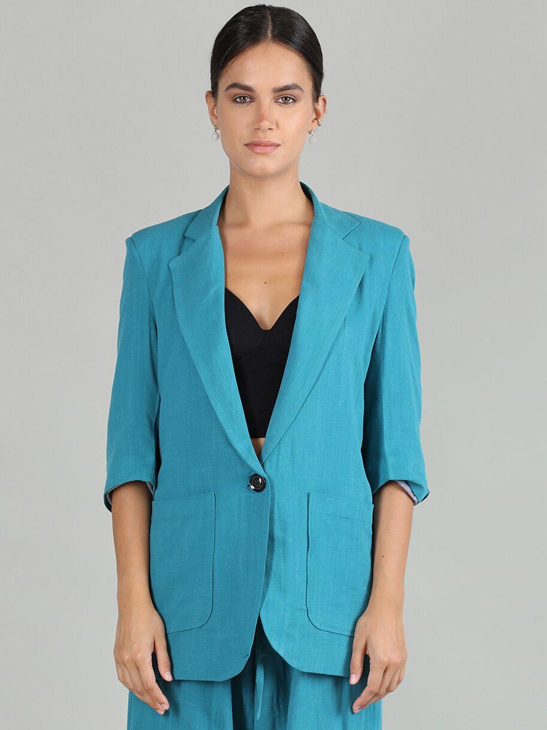 dlanxa notched lapel collar single breasted linen blazers