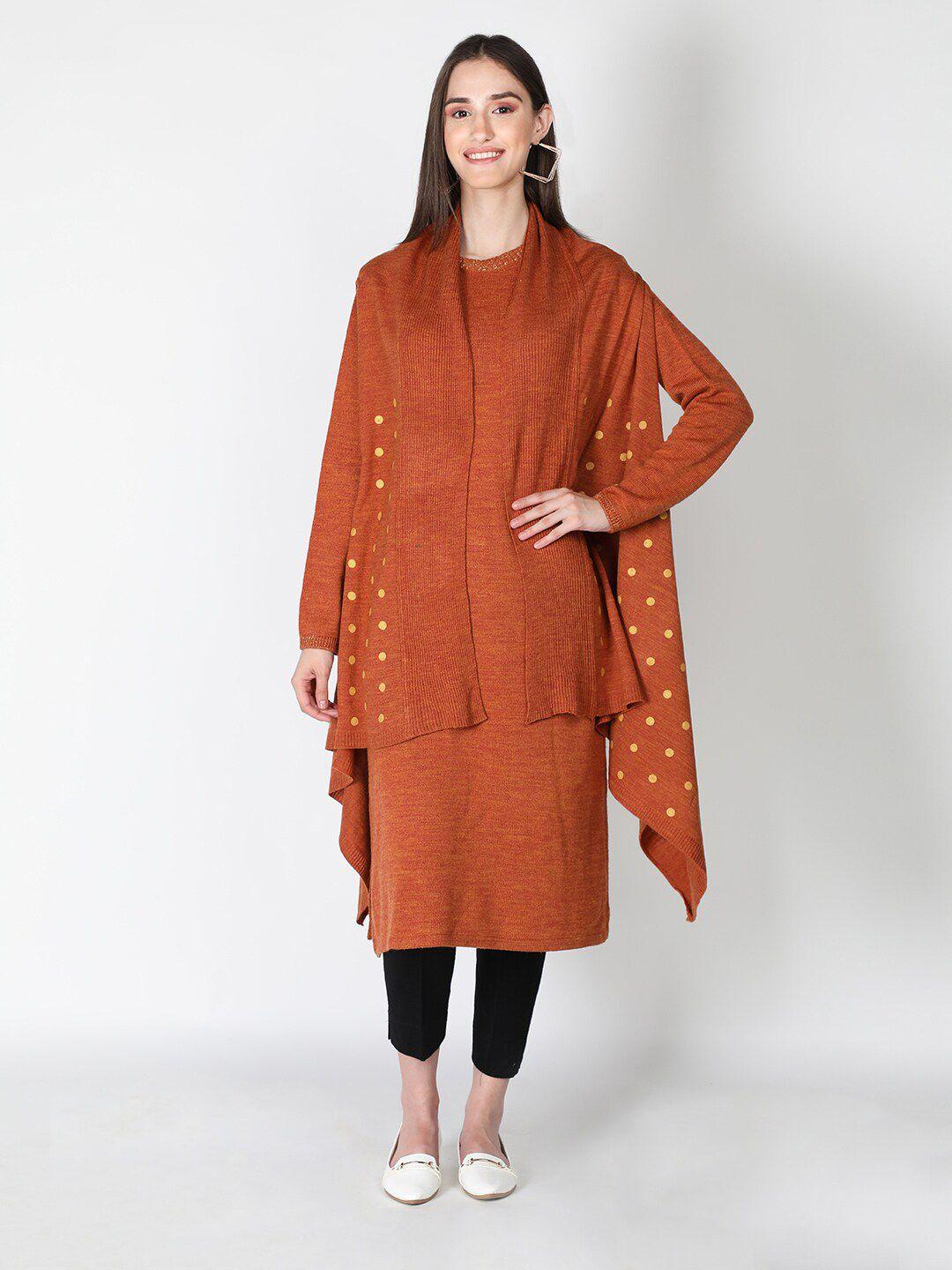 dlanxa round neck straight woolen kurta