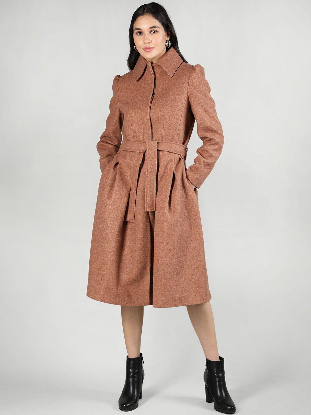 dlanxa self design spread collar overcoat