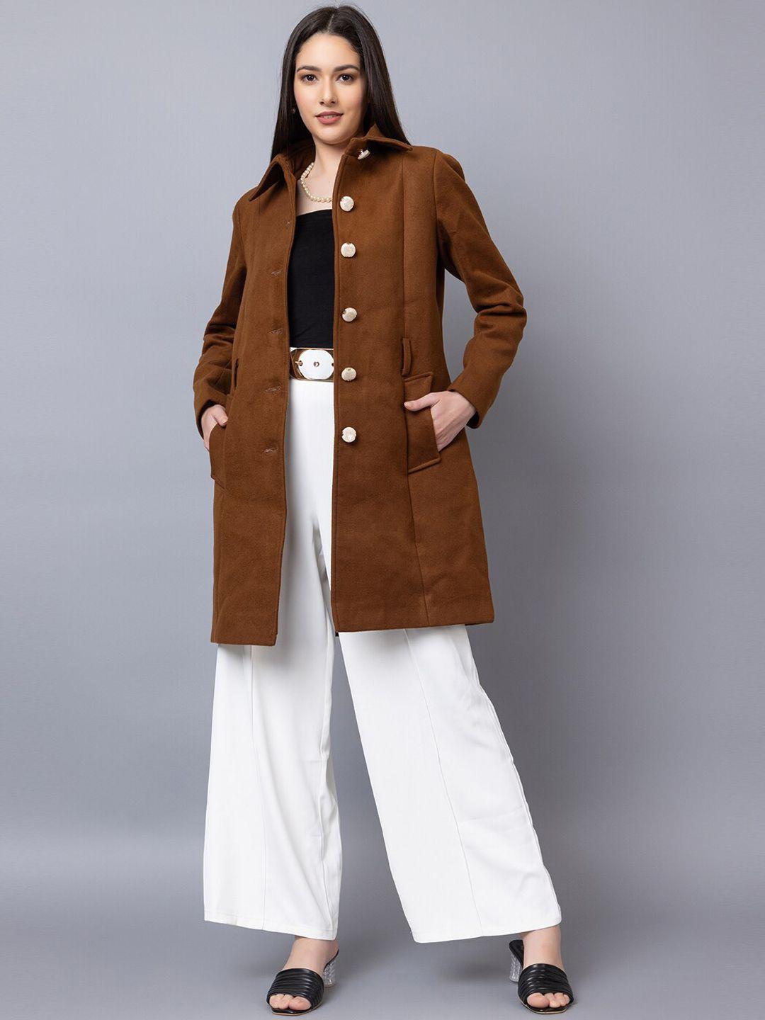 dlanxa single-breasted wool overcoat