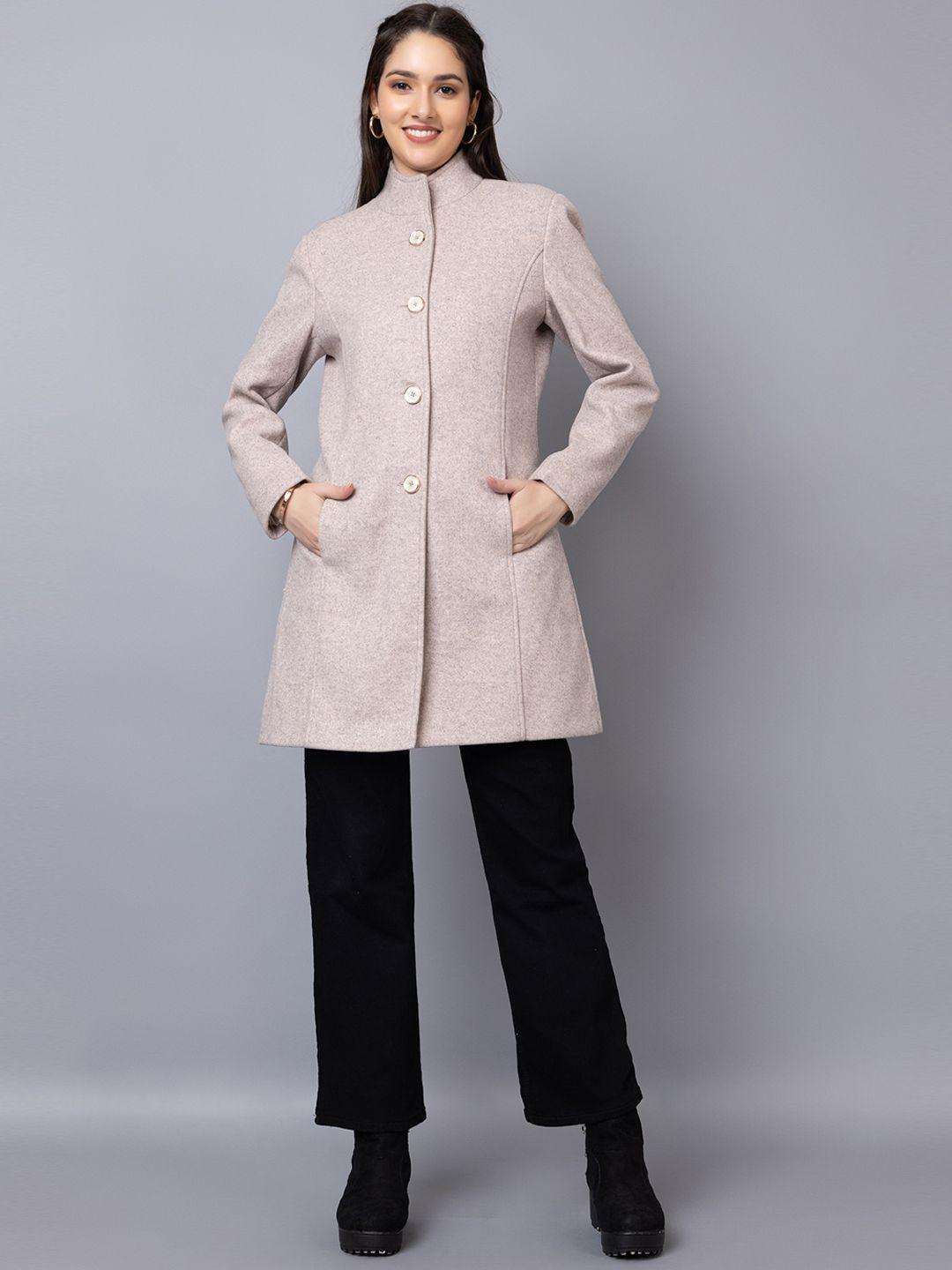 dlanxa single-breasted wool overcoat