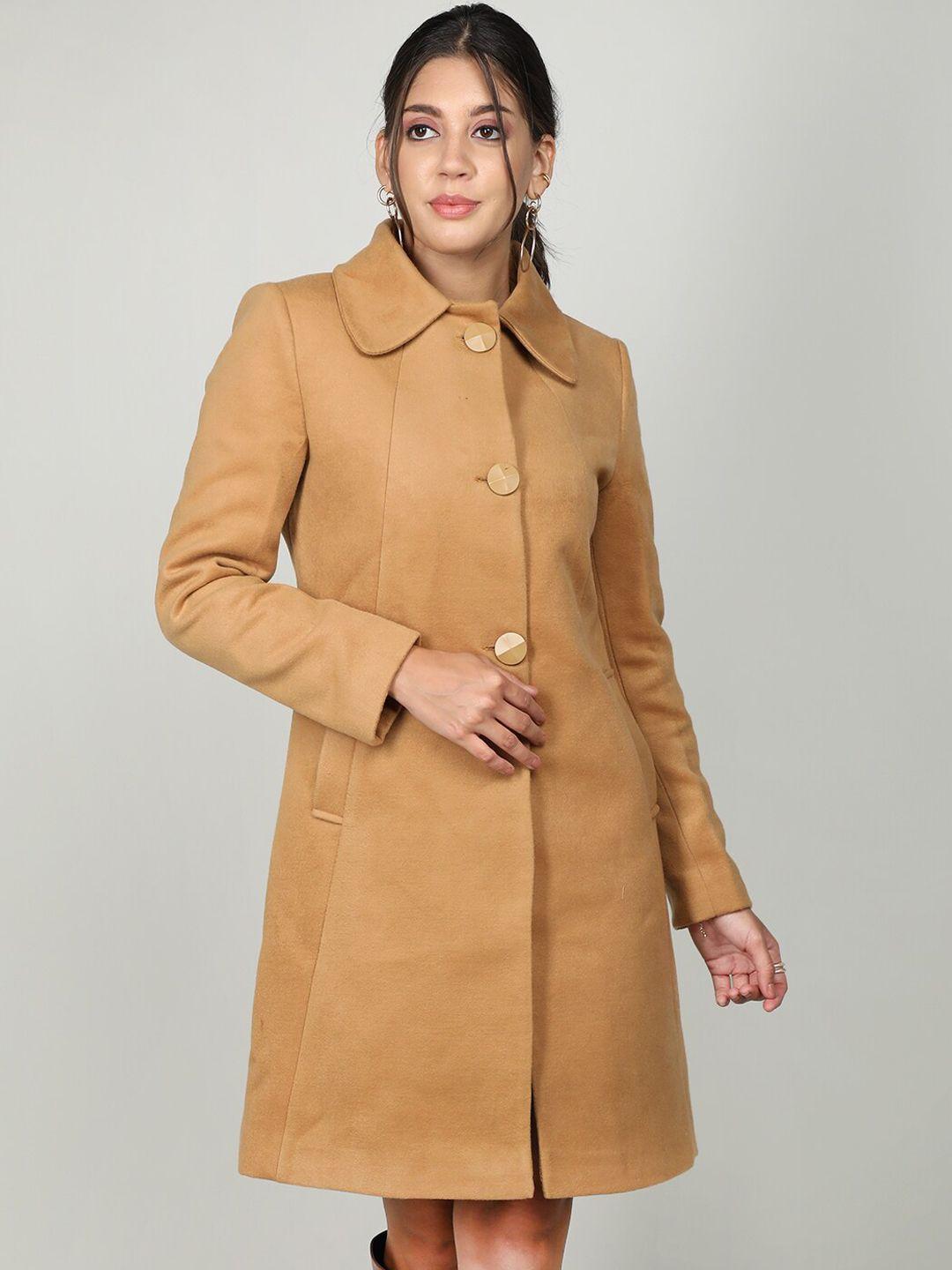 dlanxa single-breasted woollen overcoat