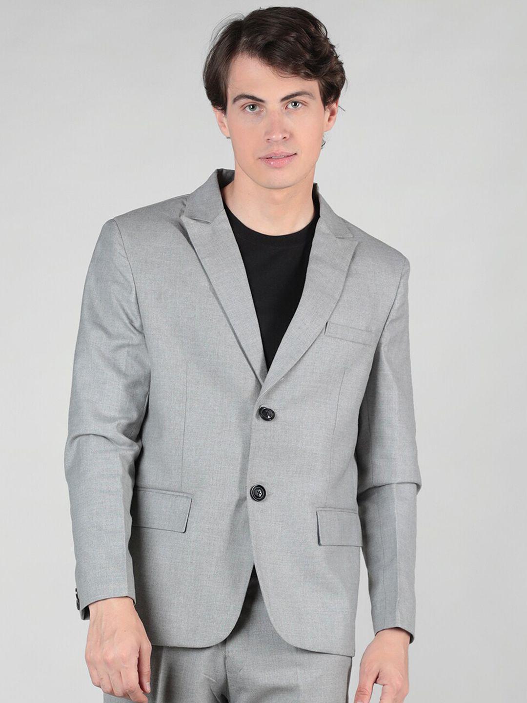 dlanxa slim-fit single-breasted formal blazer