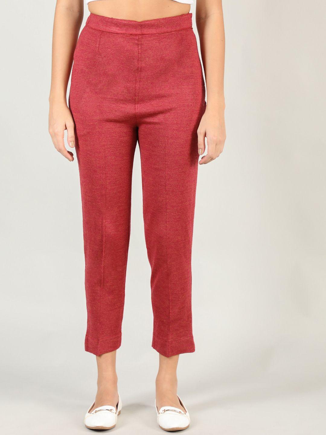 dlanxa women cropped wool cigarette trousers