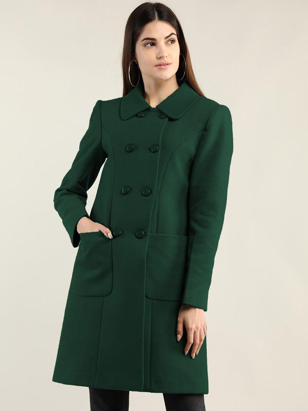 dlanxa women knee-length double-breasted over coat