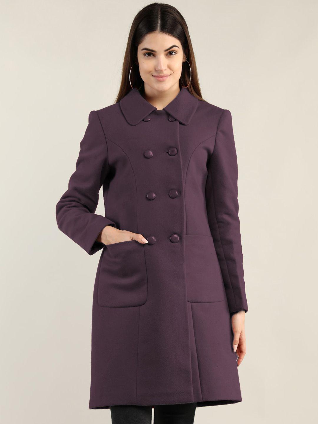 dlanxa women knee-length double-breasted over coats