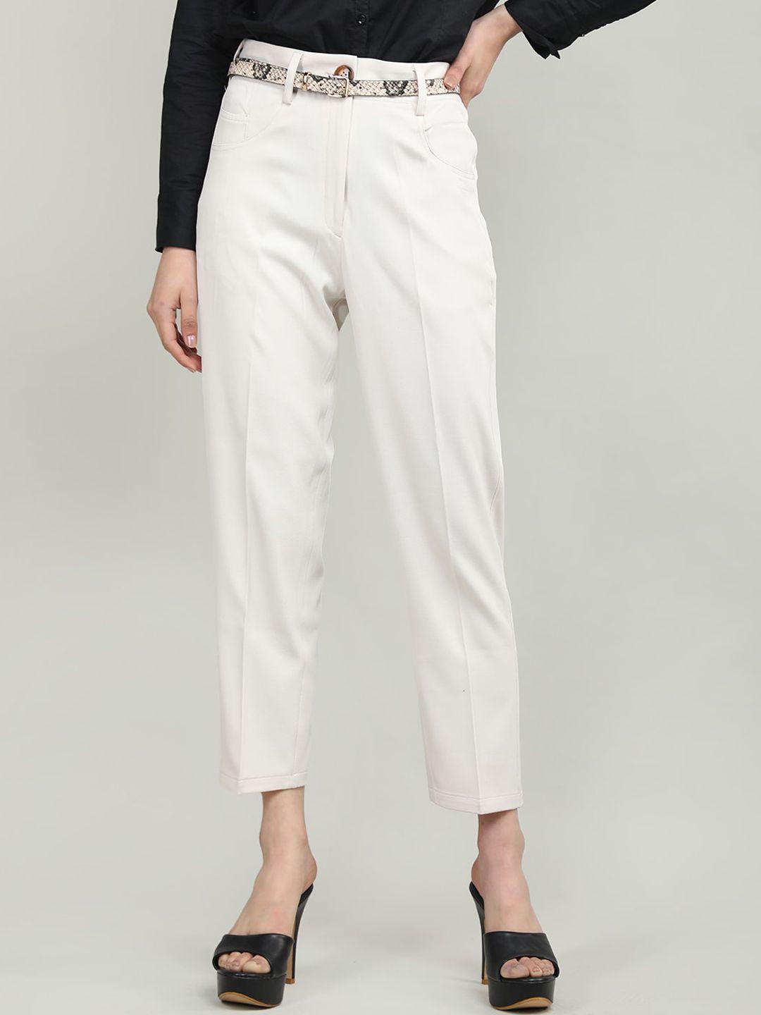 dlanxa women mid-rise formal trousers