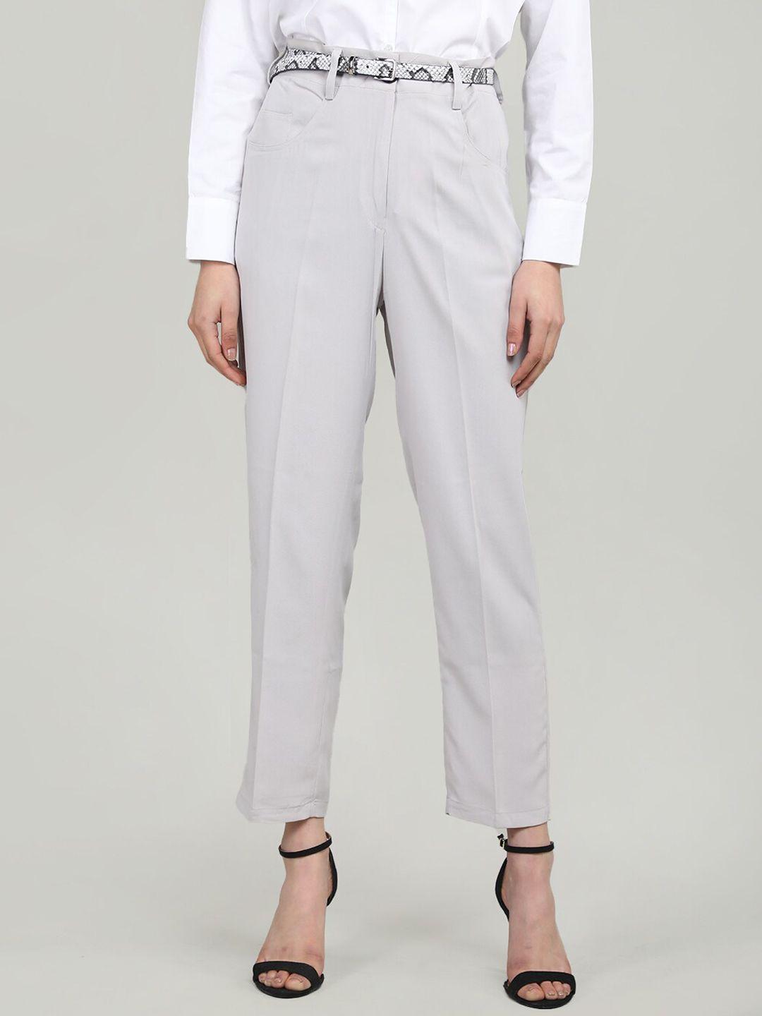 dlanxa women mid rise formal trousers