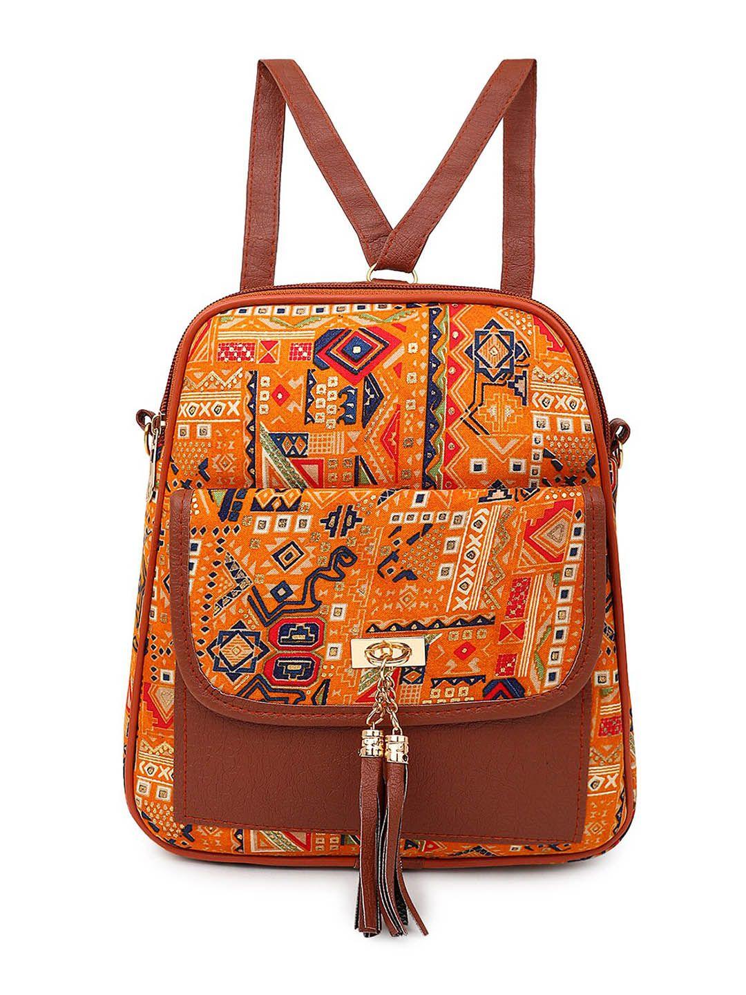 dn creation abstract printed backpack