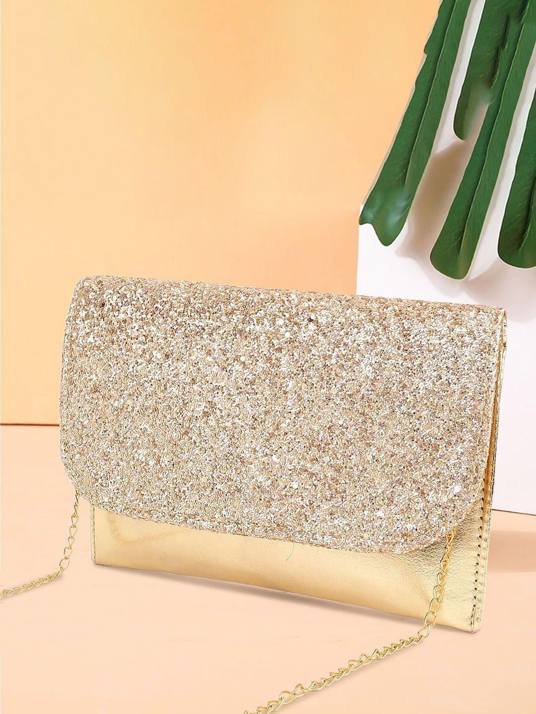 dn creation embellished foldover clutch with shoulder strap