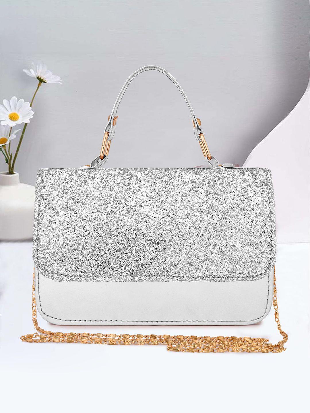 dn creation embellished foldover clutch with shoulder strap