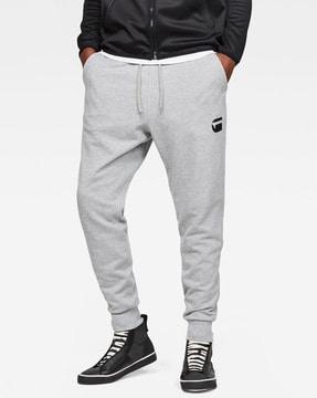 doax 3d heathered tapered drawstring joggers