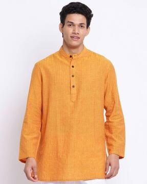 dobby cotton short kurta