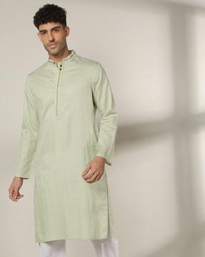 dobby kurta with placket