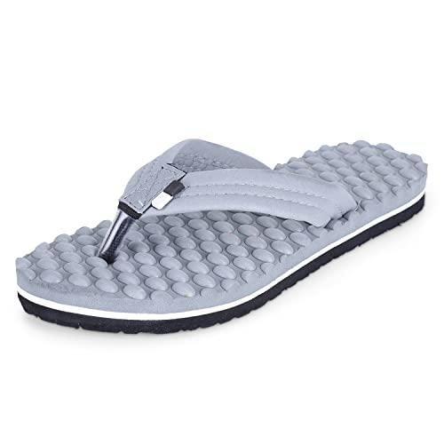 doctor extra soft house slipper for women's care |orthopaedic | diabetic | acupressure | comfortable | mcr | flip-flop ladies and girl’s home slides for daily use bubble-d-20-grey-6-uk
