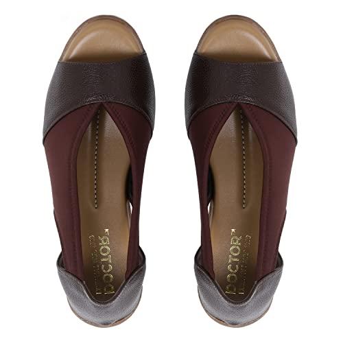 doctor extra soft women's sandals ortho care orthopaedic diabetic daily use dr sole footwear casual stylish chappals slippers for ladies & girl's 2122brown-39 uk