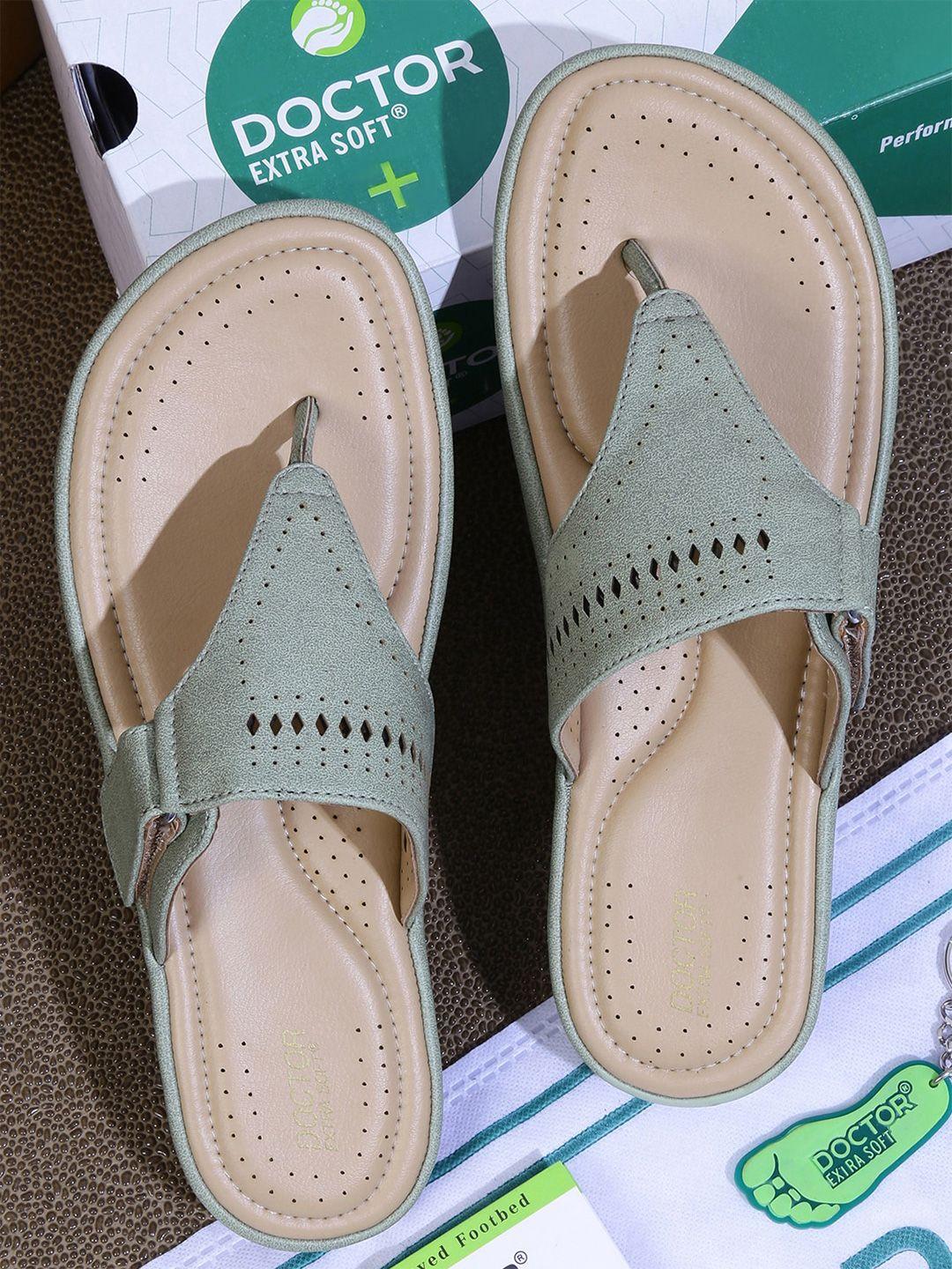 doctor extra soft women laser cuts memory foam stylish slippers