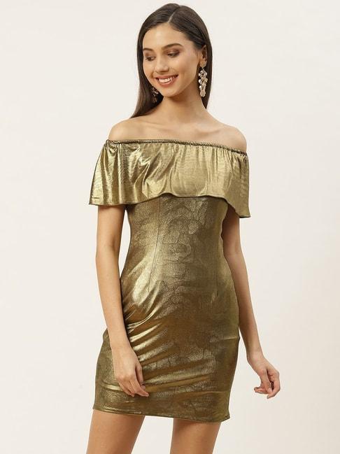 dodo & moa golden shift dress