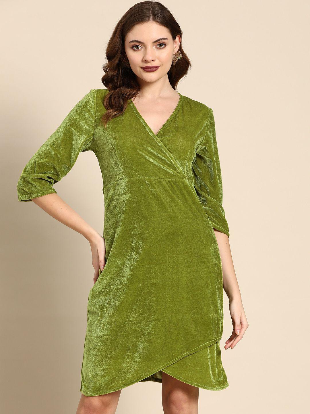 dodo & moa green sheath dress