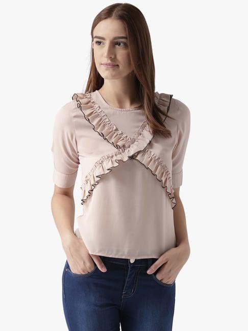 dodo & moa beige regular fit top