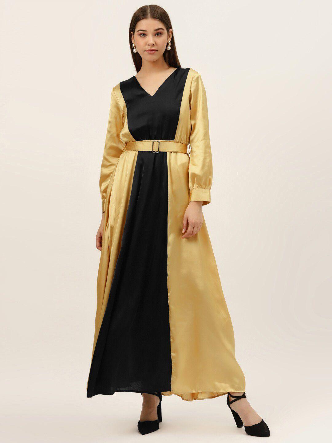 dodo & moa colourblocked maxi dress