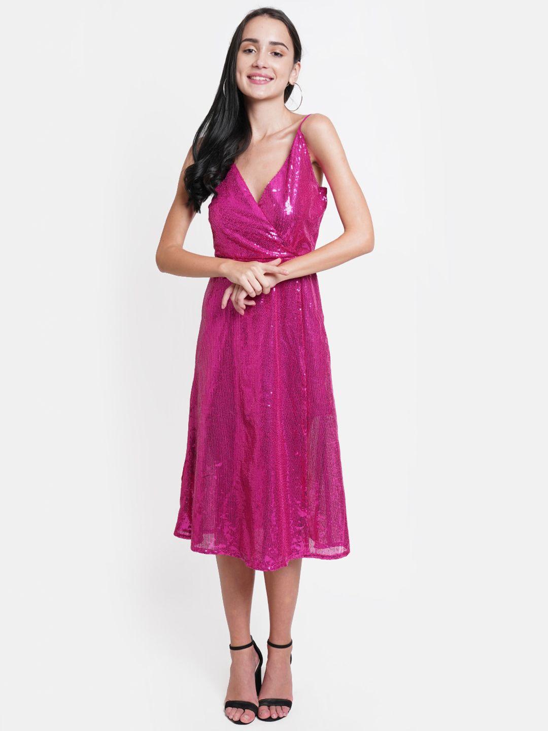 dodo & moa embellished satin midi dress