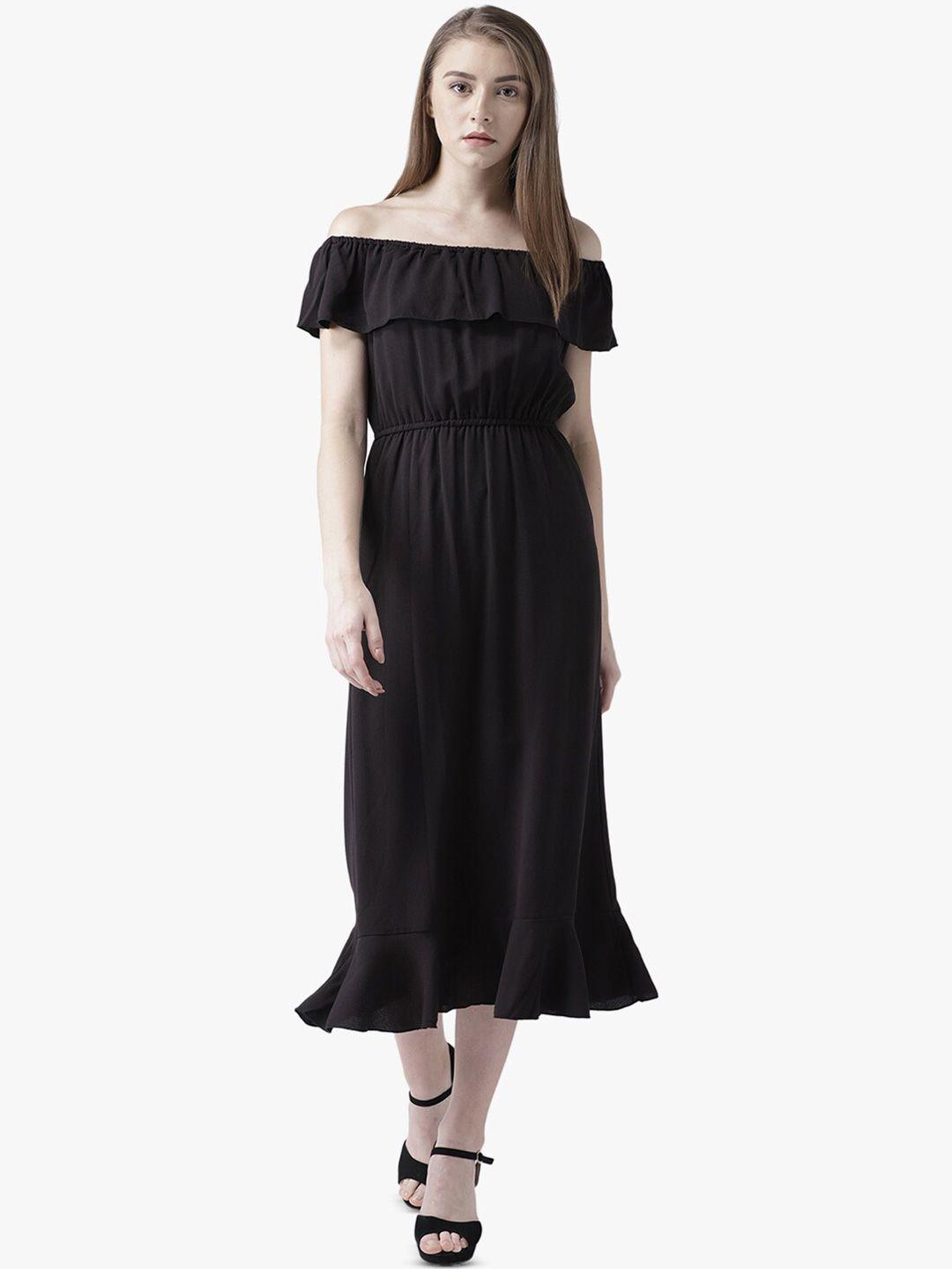 dodo & moa off-shoulder blouson midi dress