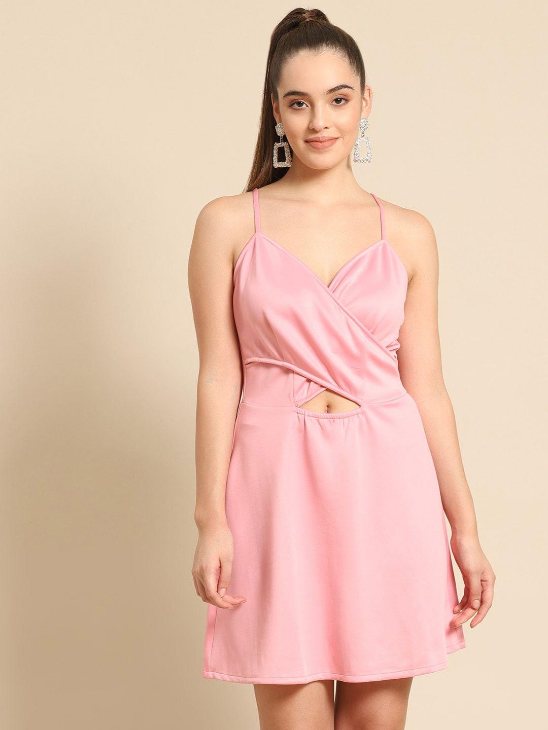 dodo & moa pink a-line dress