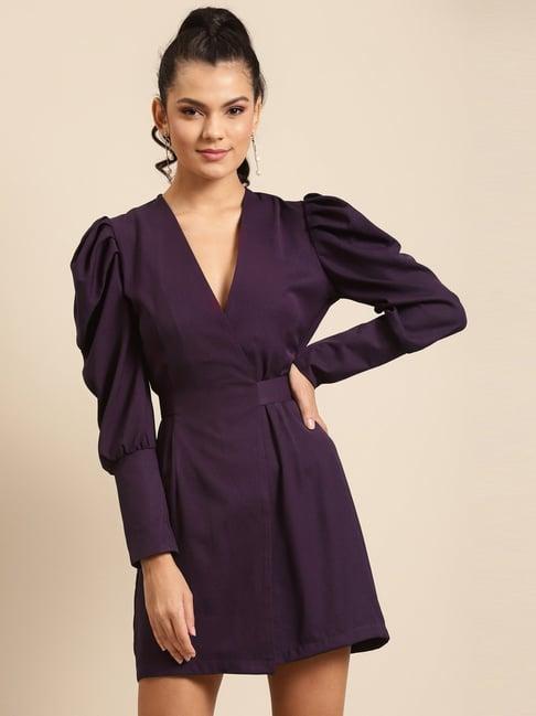 dodo & moa purple a-line dress