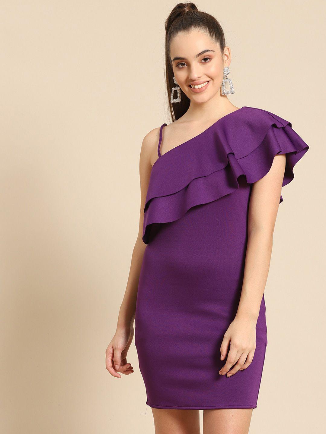 dodo & moa purple scuba bodycon dress