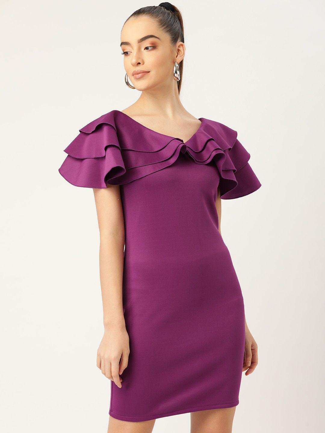 dodo & moa purple sheath dress