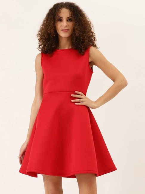 dodo & moa red skater dress