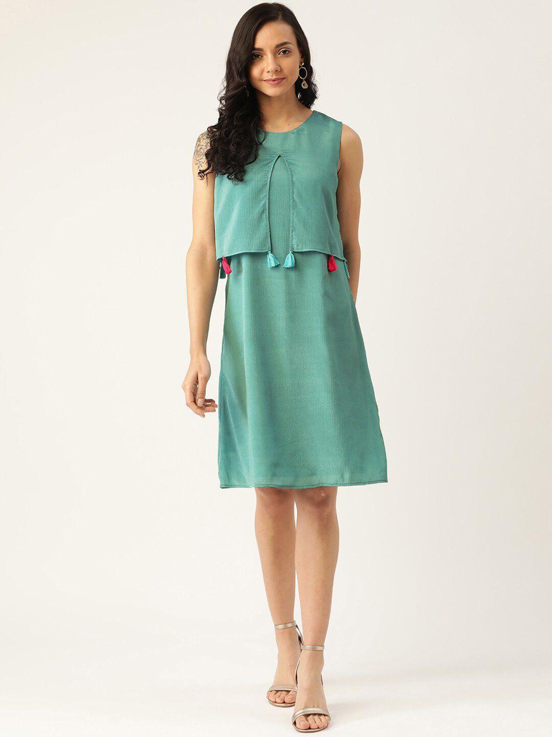 dodo & moa round neck a-line dress