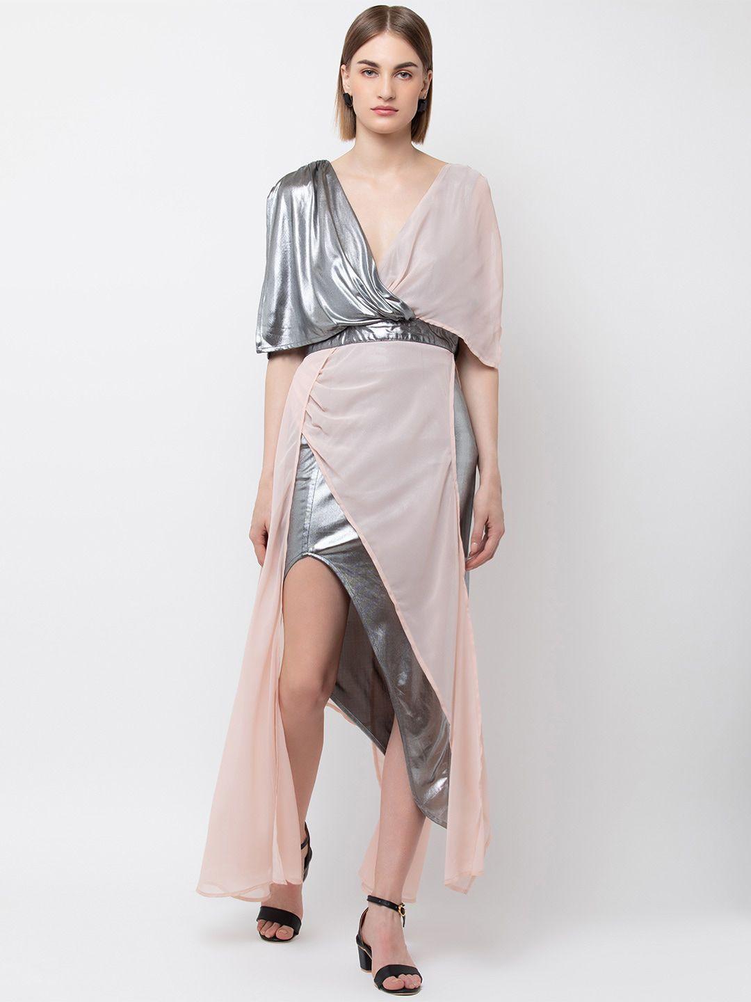 dodo & moa slit sleeve maxi dress