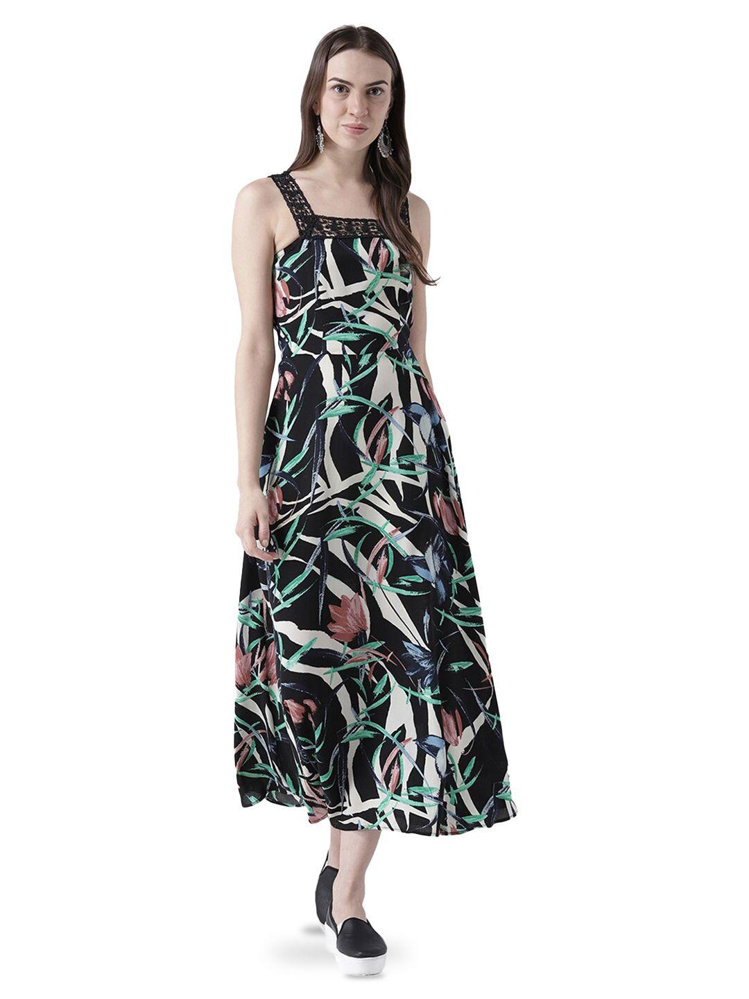 dodo & moa tropical chiffon maxi dress