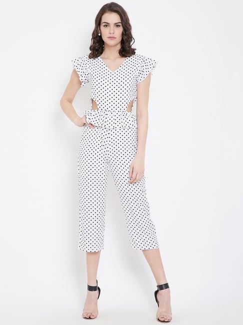 dodo & moa white printed jumpsuit