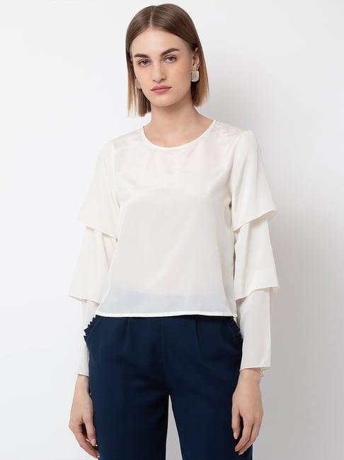 dodo & moa white regular fit top