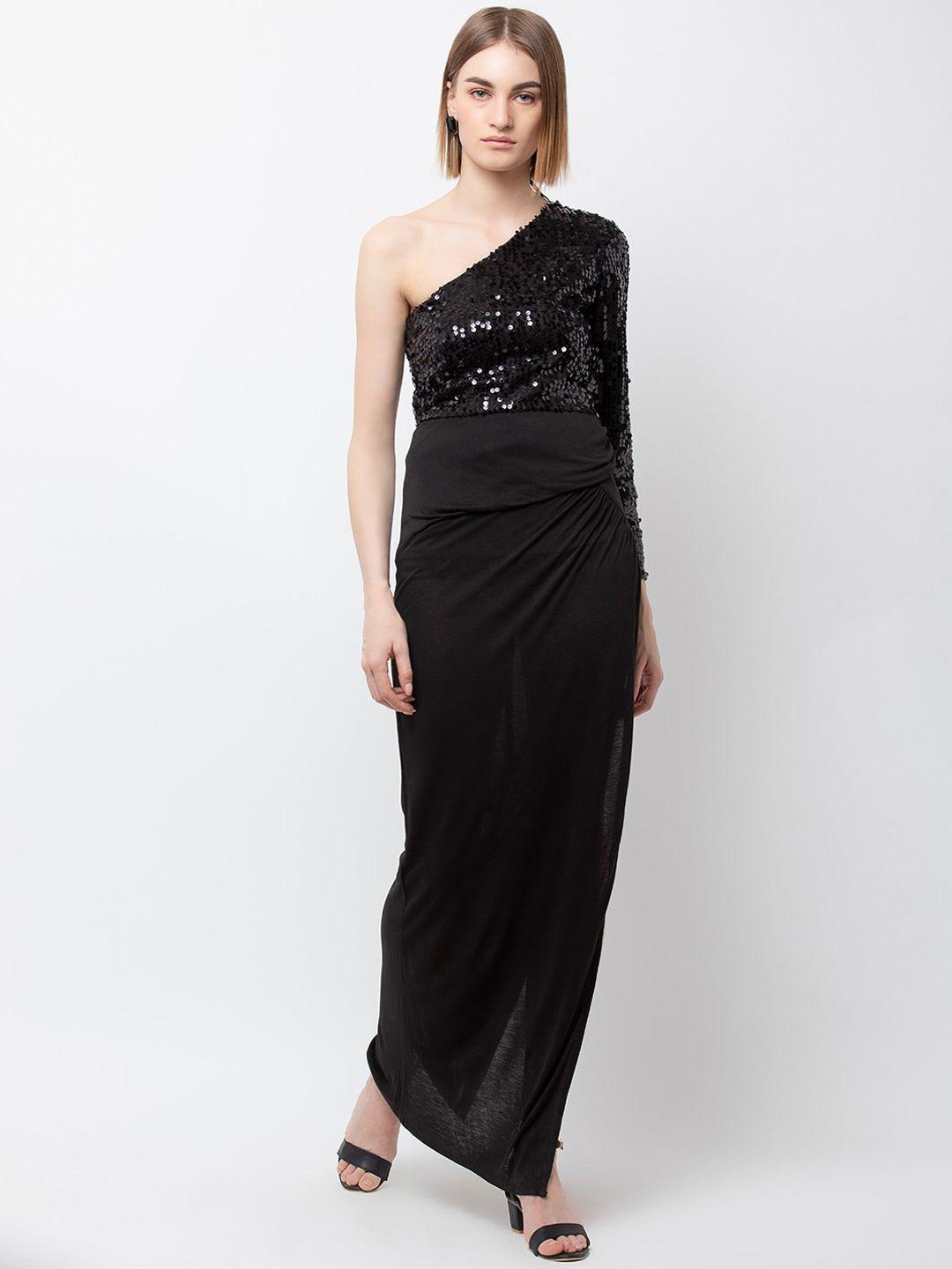 dodo & moa women black embellished maxi dress