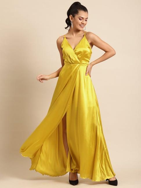 dodo & moa yellow maxi dress