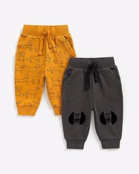dog print pack of 2 joggers