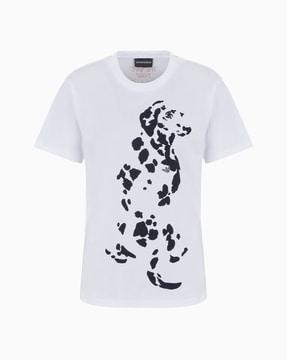 dog logo regular fit t-shirt