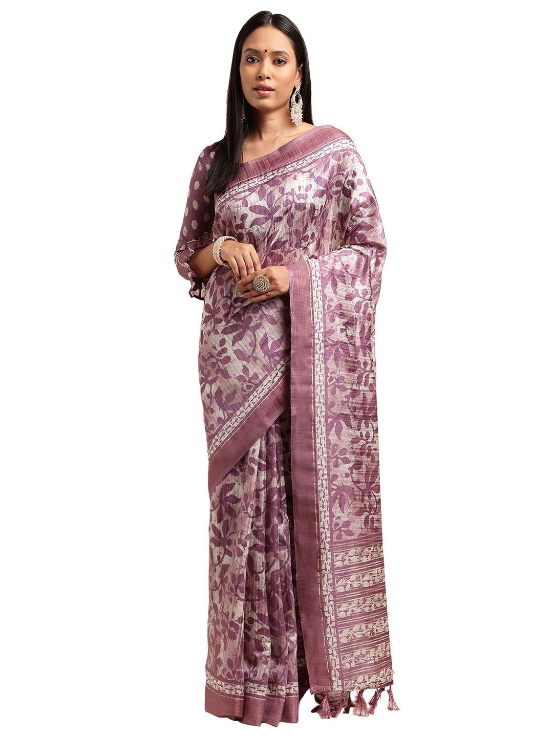 doi moi floral printed saree