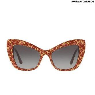 dolce & gabbana butterfly red decor sunglasses