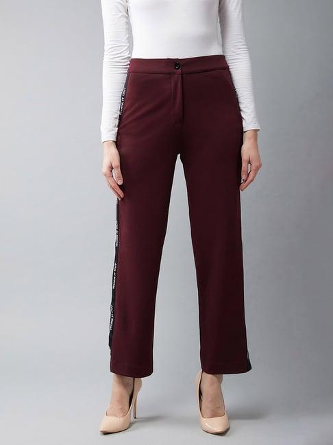 dolce crudo wine relaxed fit trousers