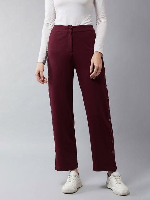 dolce crudo wine relaxed fit trousers