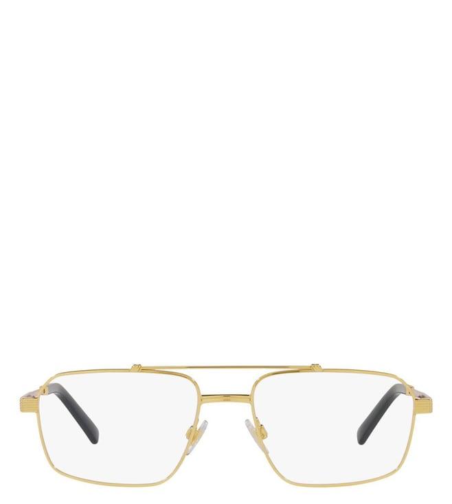 dolce & gabbana 0dg13450256 gold smart pilot eye frames for men