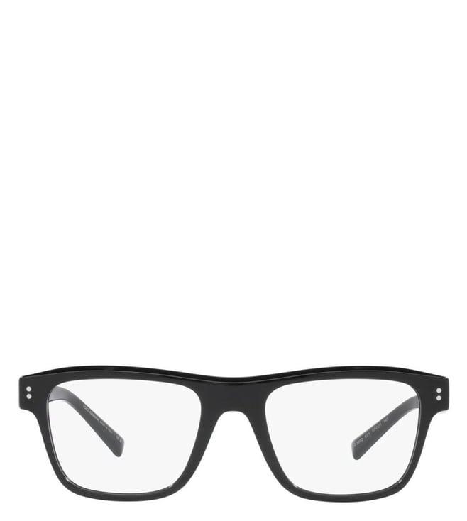 dolce & gabbana 0dg336250153 black dna square eye frames for men